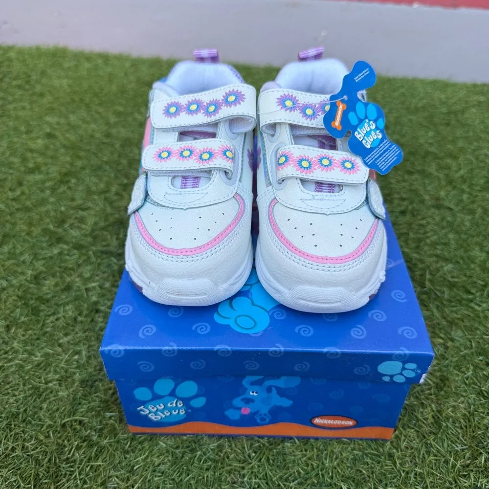 Vintage 2002 Nickelodeon Blues Clues Toddler Girls Shoes Size 6 Pink Deadstock